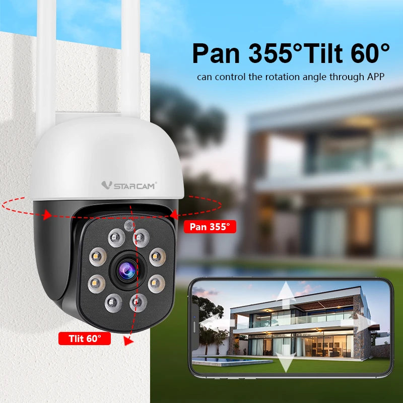 Vstarcam 1080P PTZ Wifi Camera Ai Human Detection Auto Tracking CCTV Video Surveillance Camera Wifi Security IP Camera