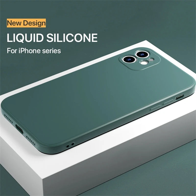 Luxury Liquid Silicone Case for iPhone